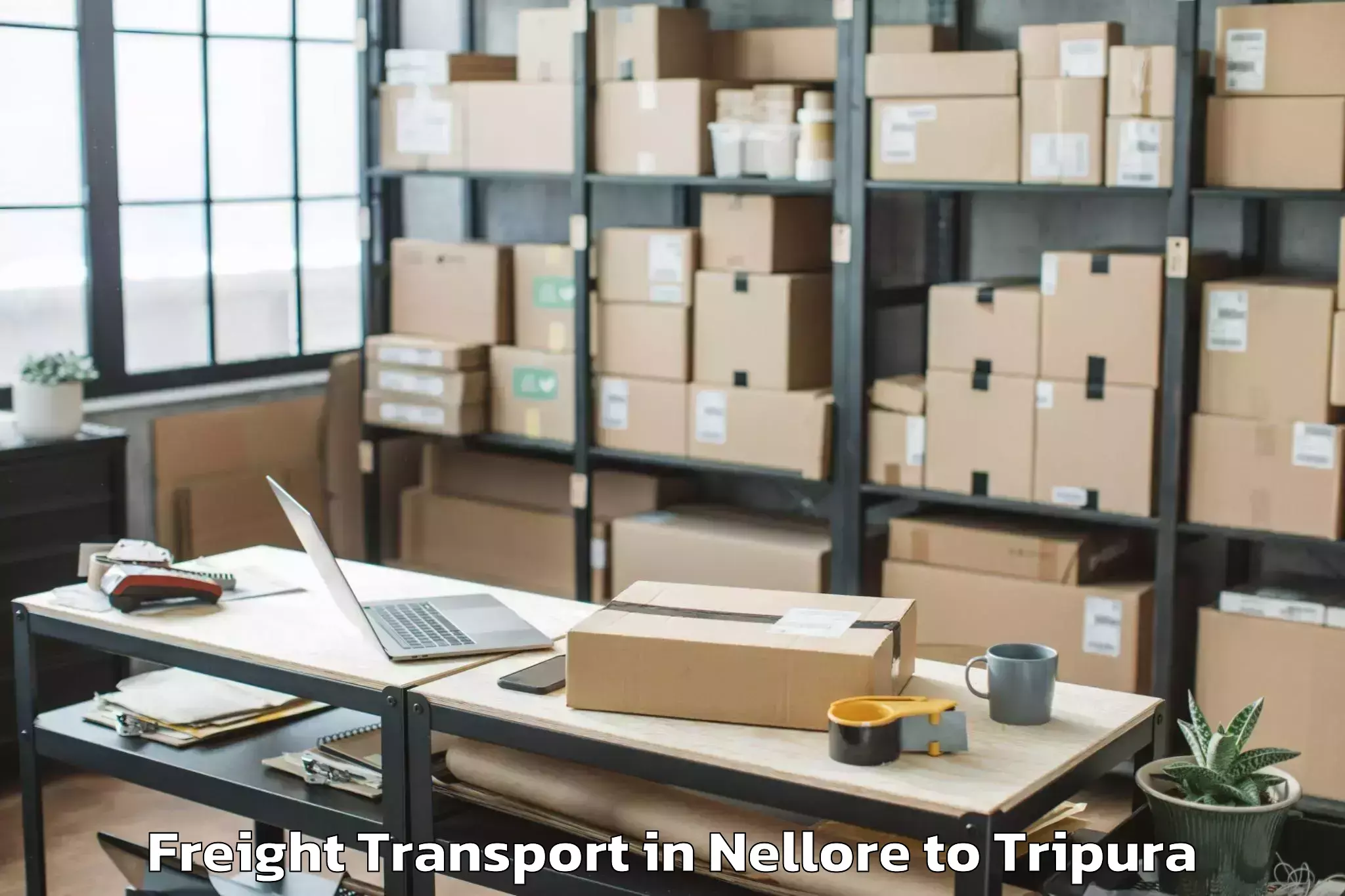 Easy Nellore to Amarpur Freight Transport Booking